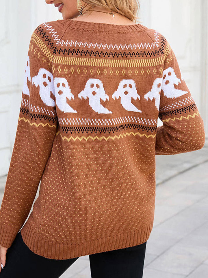 Ghostly Gwen | Round Neck Sweater