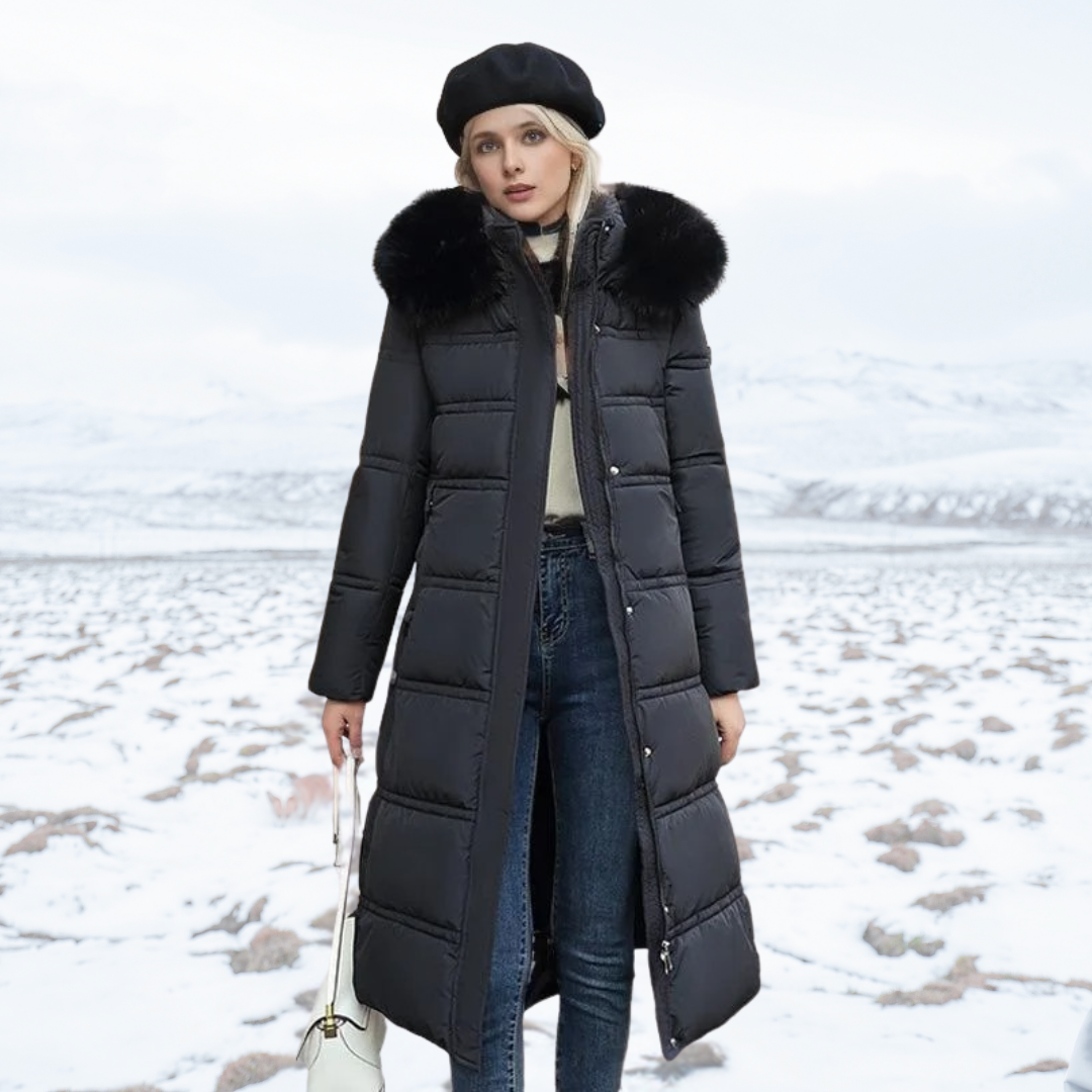 Samantha™ | Luxurious Winter Parka With Fur Hood