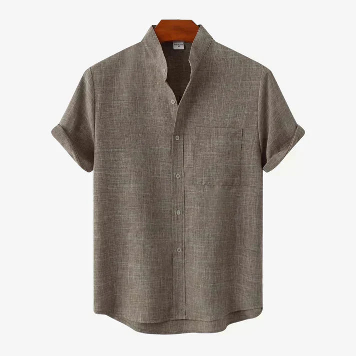 Valter | Short-Sleeved Linen Shirt