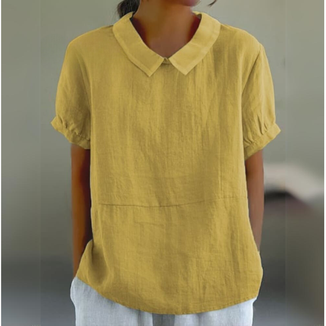 Luna | Cotton & Linen Blouse