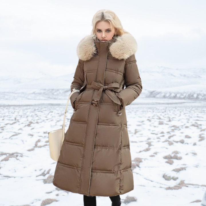 Samantha™ | Luxurious Winter Parka With Fur Hood