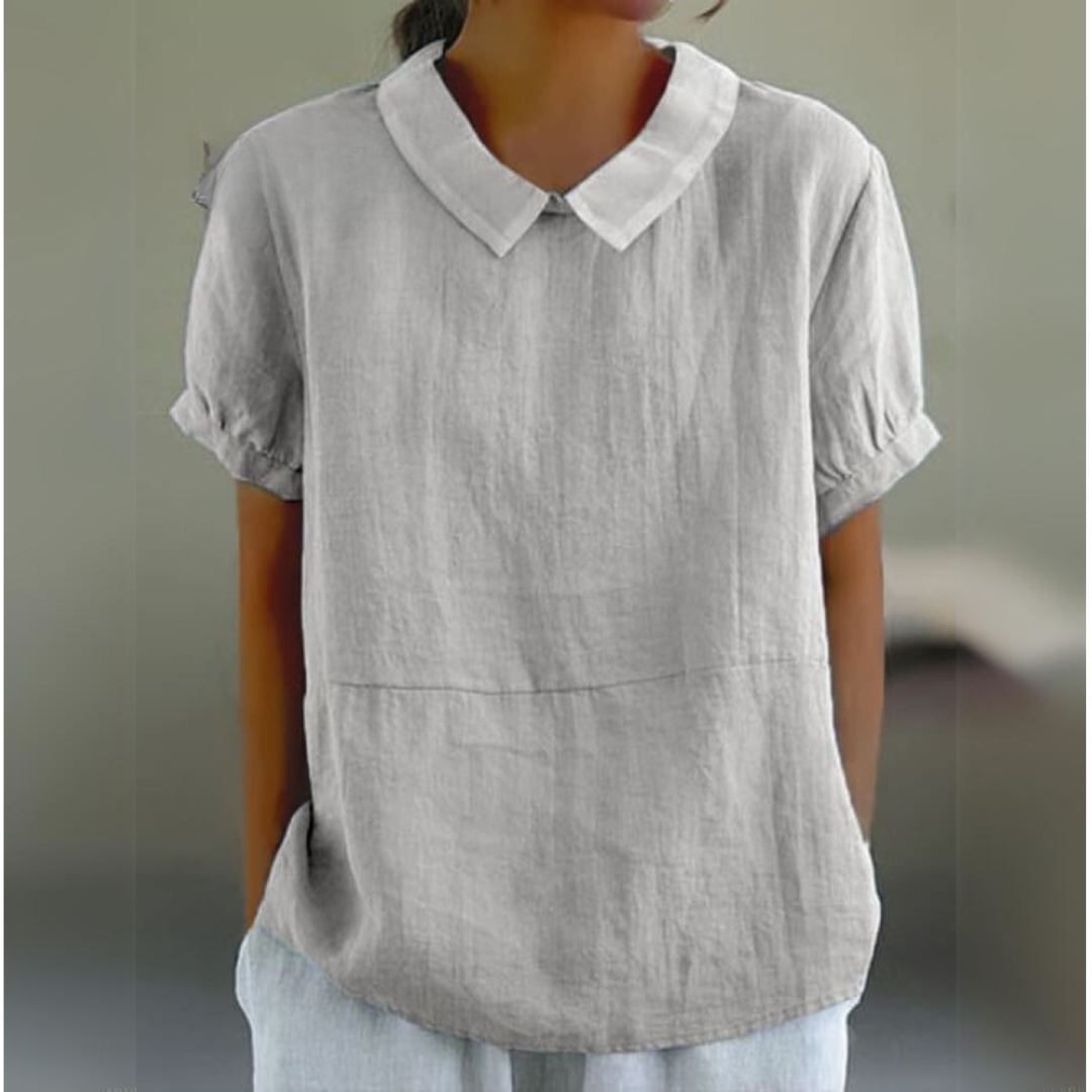 Luna | Cotton & Linen Blouse