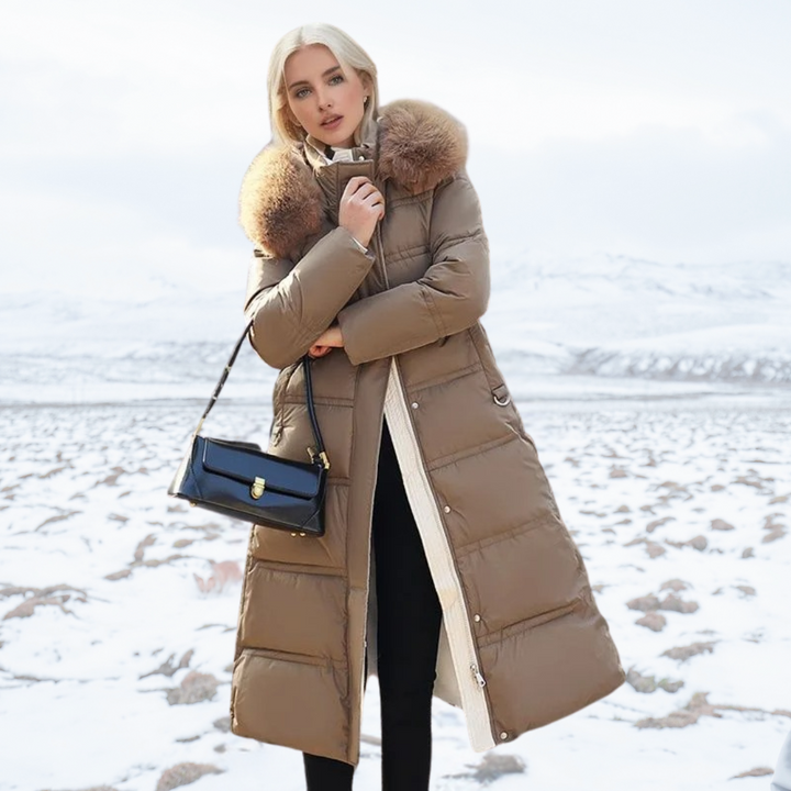 Samantha™ | Luxurious Winter Parka With Fur Hood