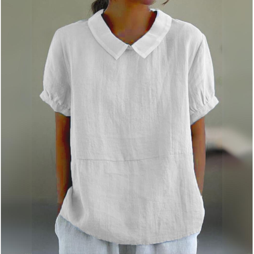 Luna | Cotton & Linen Blouse