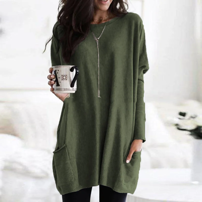 Milea | Long Sleeve Tunic with Pockets