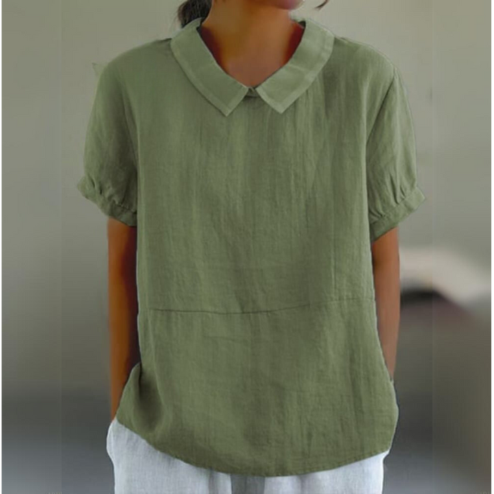 Luna | Cotton & Linen Blouse