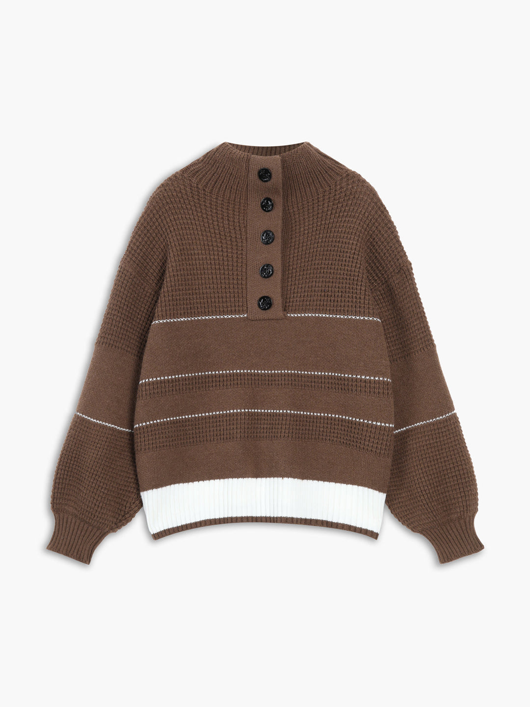 Abby™ | Open Collar Button Up Sweater