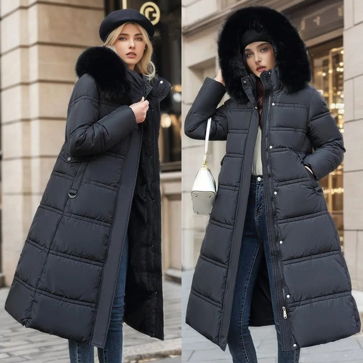 Samantha™ | Luxurious Winter Parka With Fur Hood