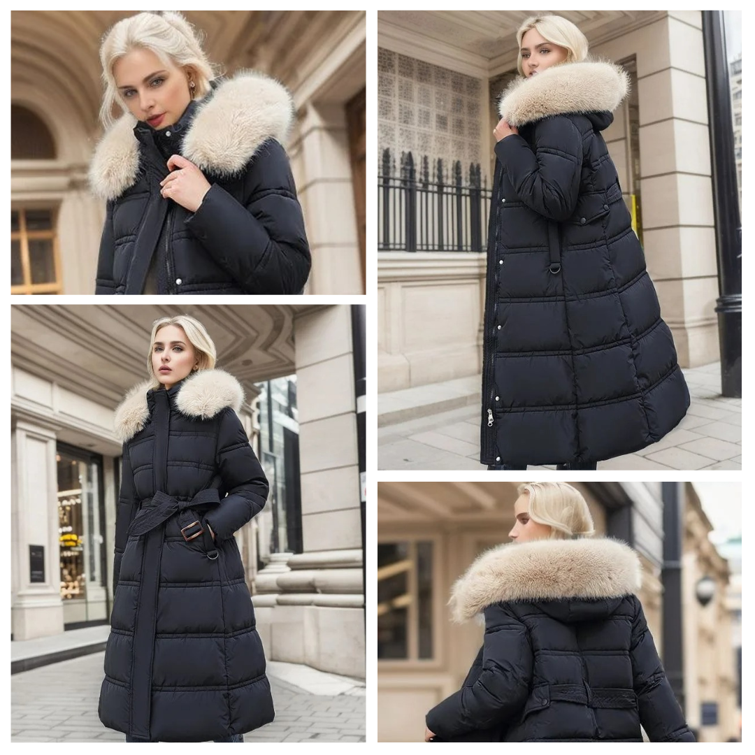 Samantha™ | Luxurious Winter Parka With Fur Hood