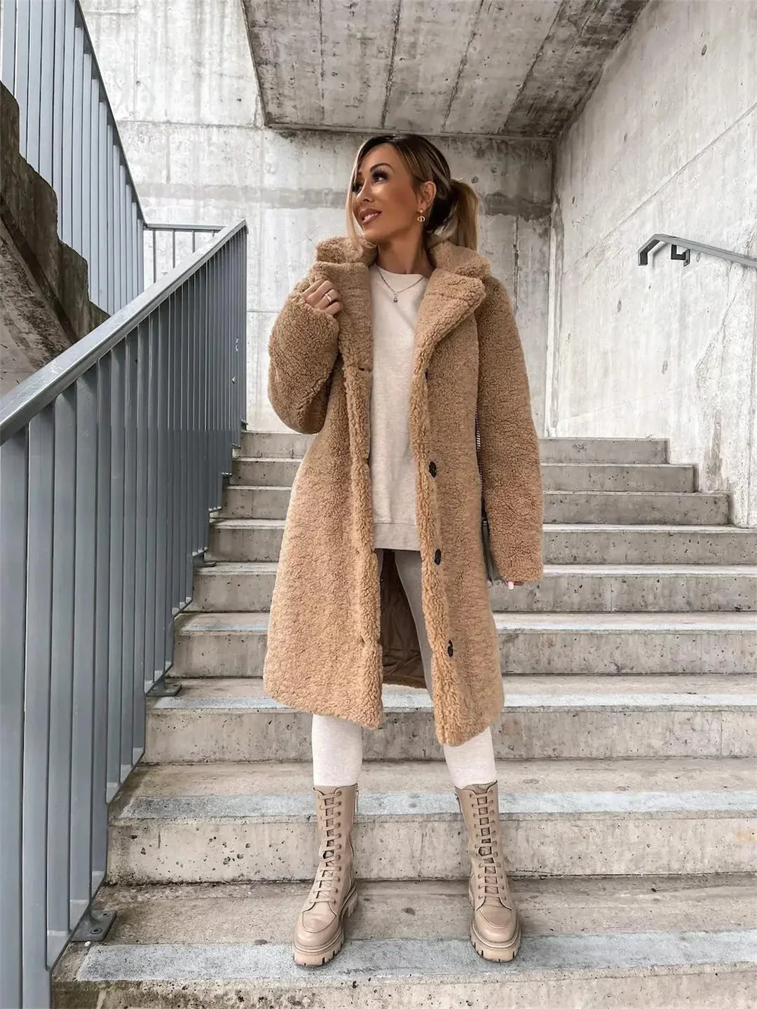 Jessica | Manteau à revers de luxe