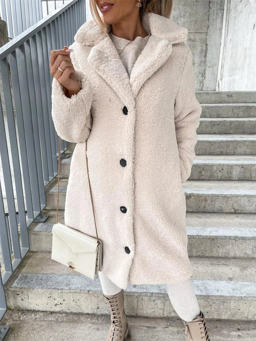 Jessica | Manteau à revers de luxe