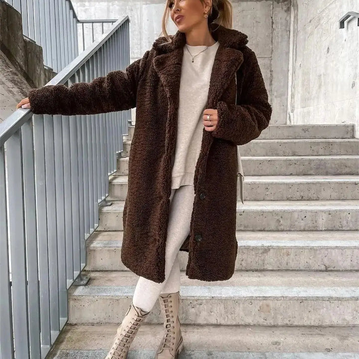 Jessica | Manteau à revers de luxe