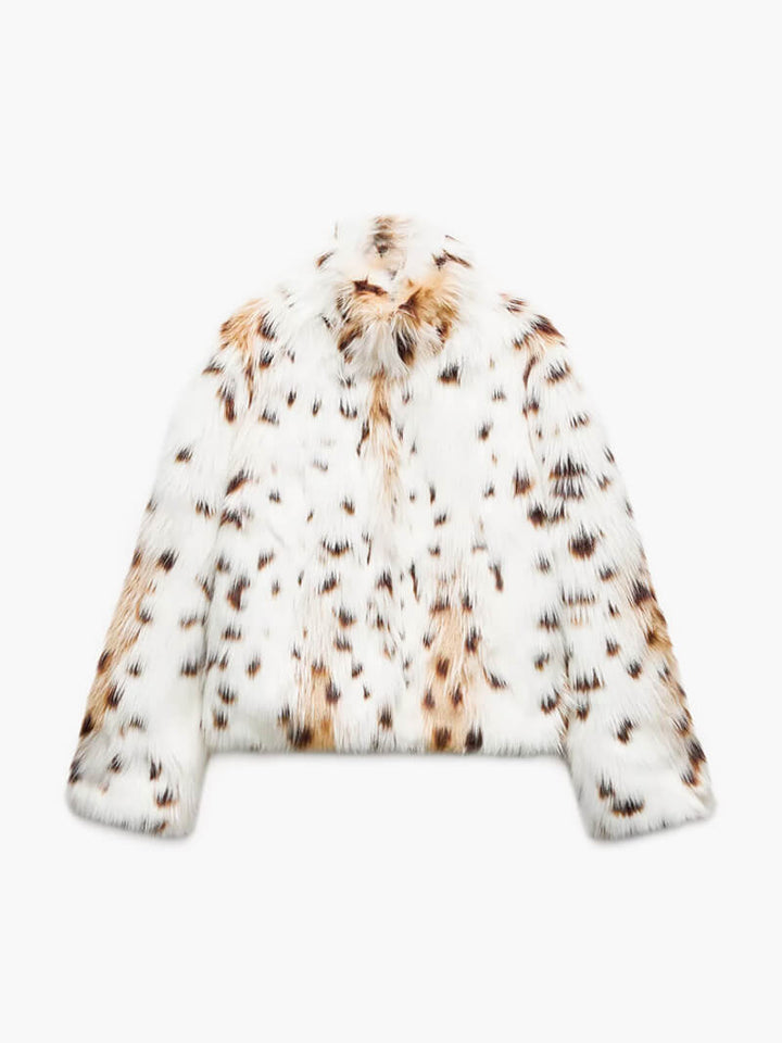 Willow™ |  Leopard Print Fur Jacket