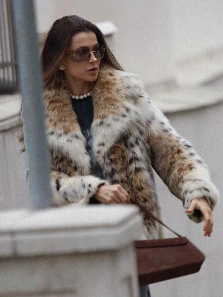 Willow™ |  Leopard Print Fur Jacket