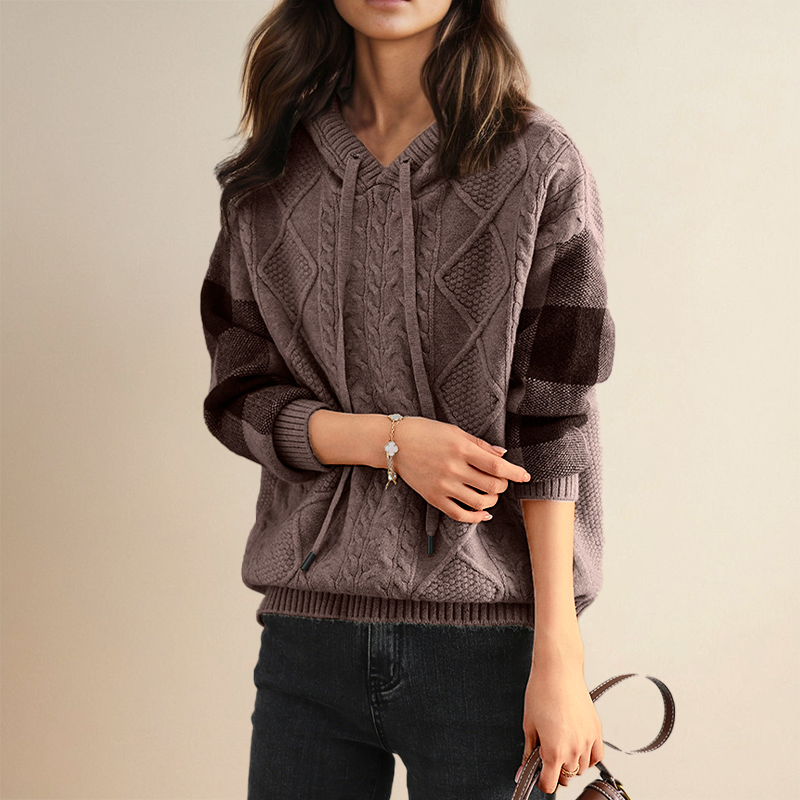 FABIOLA | Hooded Jacquard Sweater