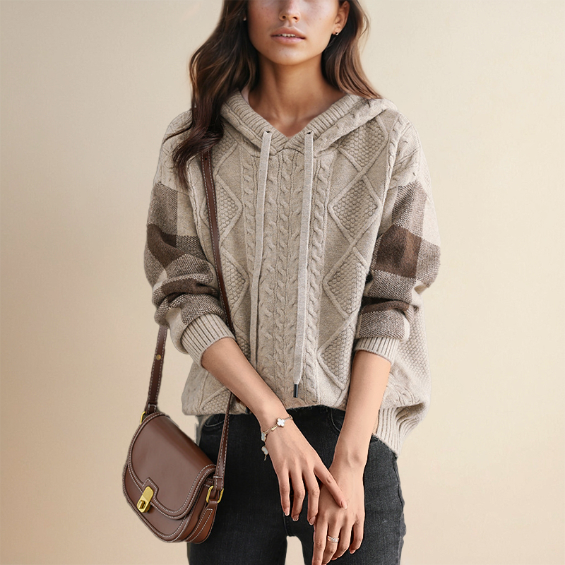 FABIOLA | Hooded Jacquard Sweater