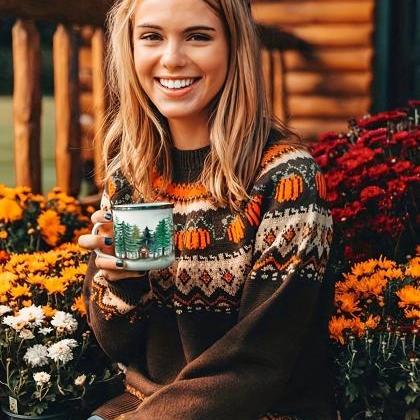 Jane | Pumpkin Patch Knit Sweater