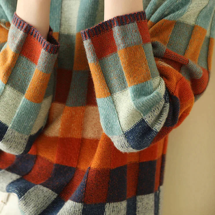 Amara | Vintage Checkered Sweater